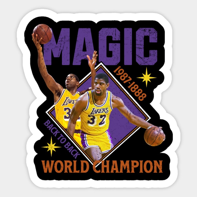 Magic Back To Back Champions Sticker by jasmine ruth